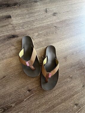 Scott Brown Patterned Men's Flip-Flop Sandals